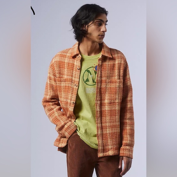 Urban Outfitters UO Men’s Check Filled Twill Work Overshirt Size XL - Picture 1 of 12